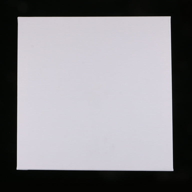Blank Canvas Board Stretched Framed Board Oil Pinting Home Decor 40x40cm